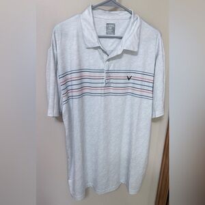 Callaway Opti-Dri Men's Striped Polo Shirt - Light Gray